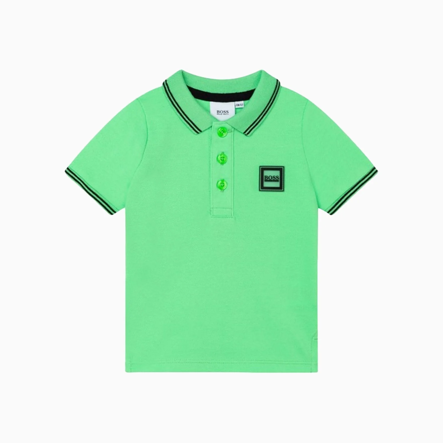 Kid's Boss Logo Badge Polo Shirt - Image 3