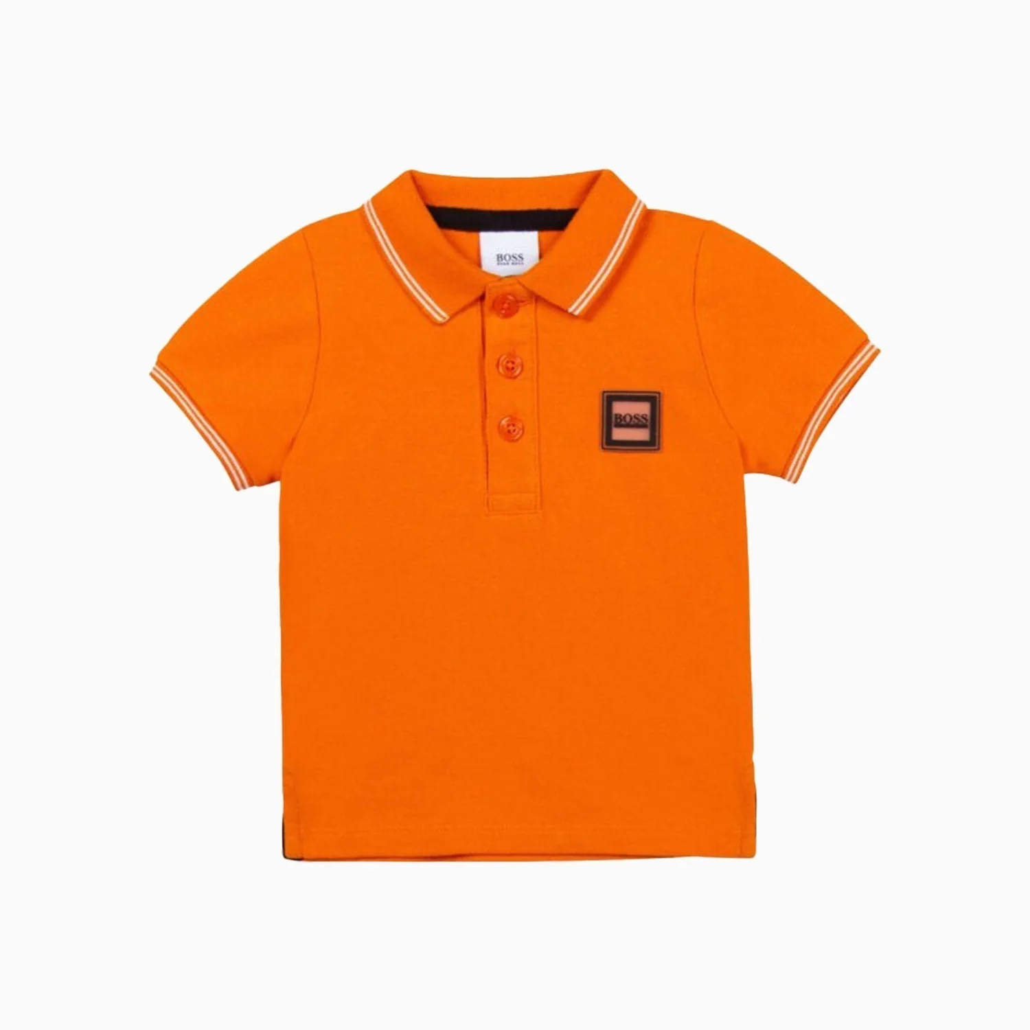 Kid's Boss Logo Badge Polo Shirt - Image 5