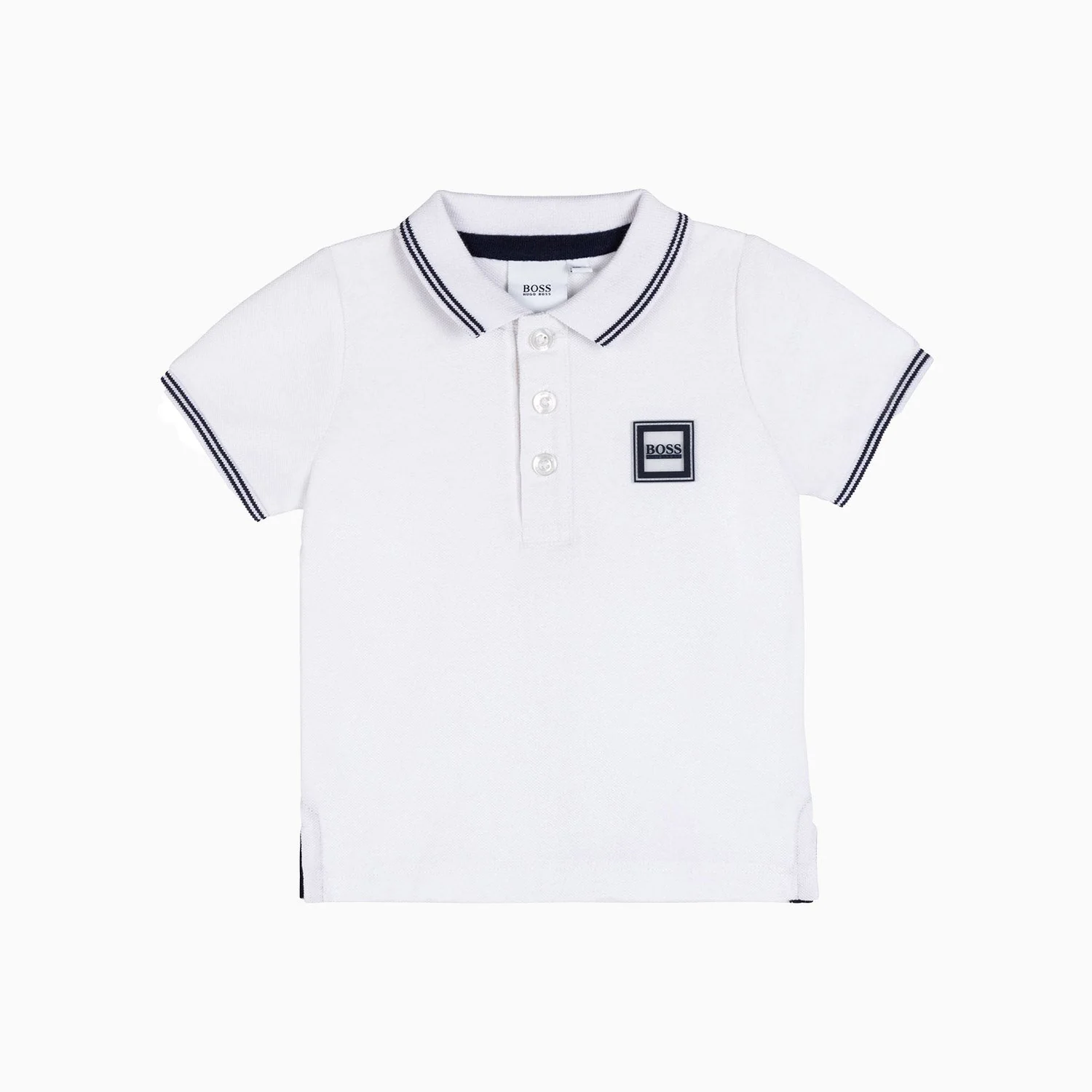 Kid's Boss Logo Badge Polo Shirt - Image 7