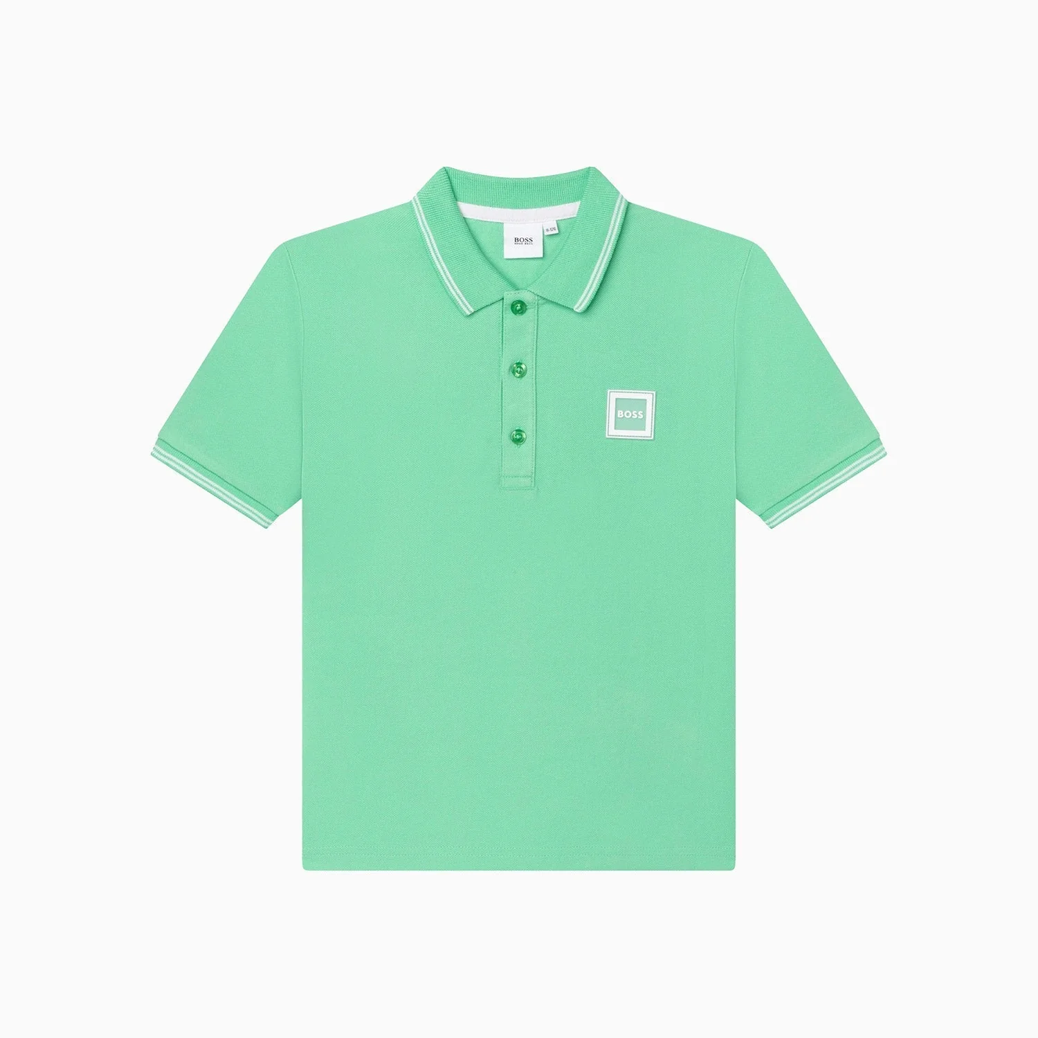 Kid's Pique Short Sleeve Polo Shirt - Image 9