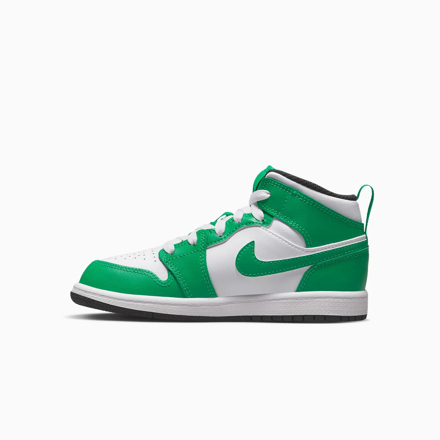 Kid's Air Jordan 1 Mid "Lucky Green" Pre School - Image 3