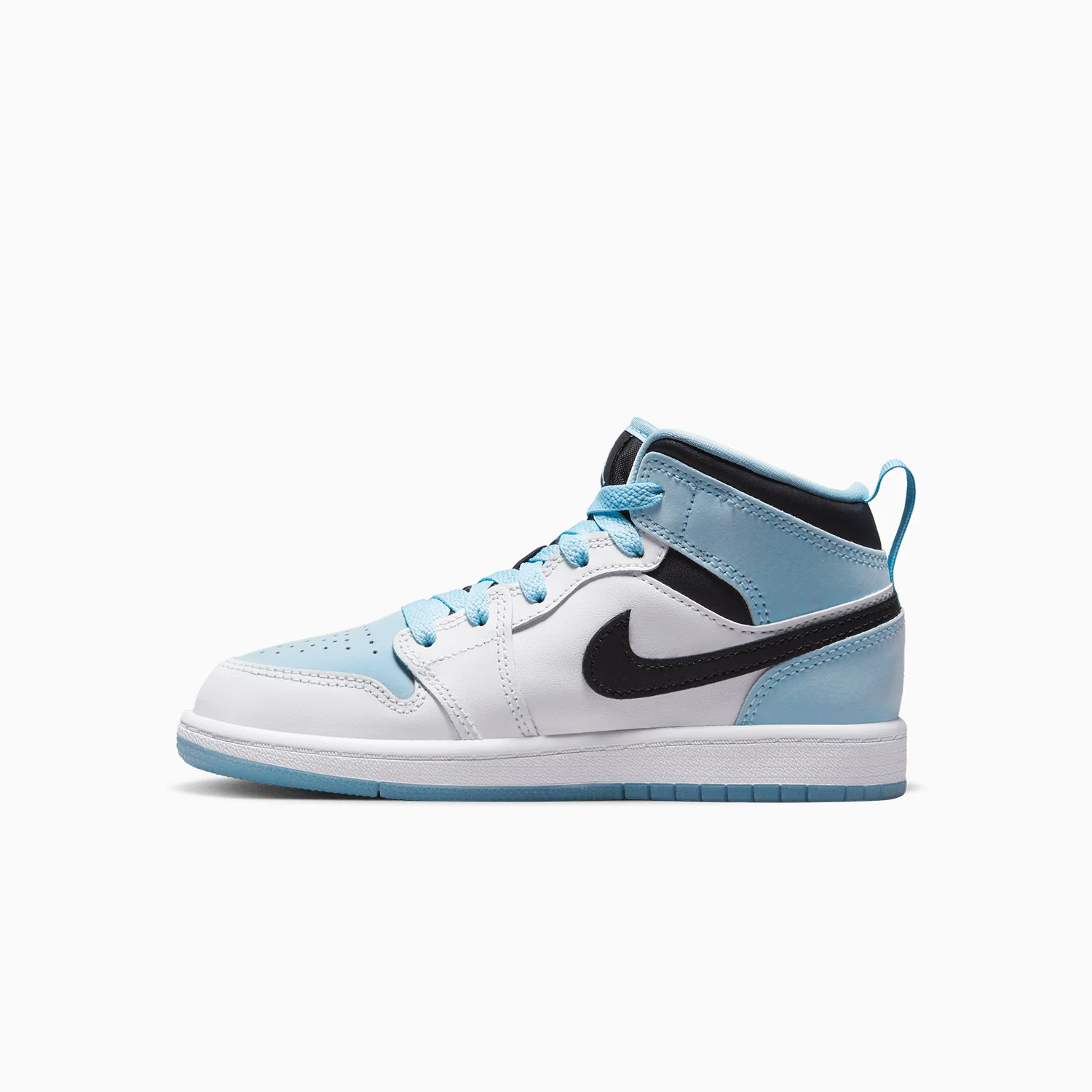 Kid's Air Jordan 1 Mid SE "Ice Blue" Pre School - Image 3