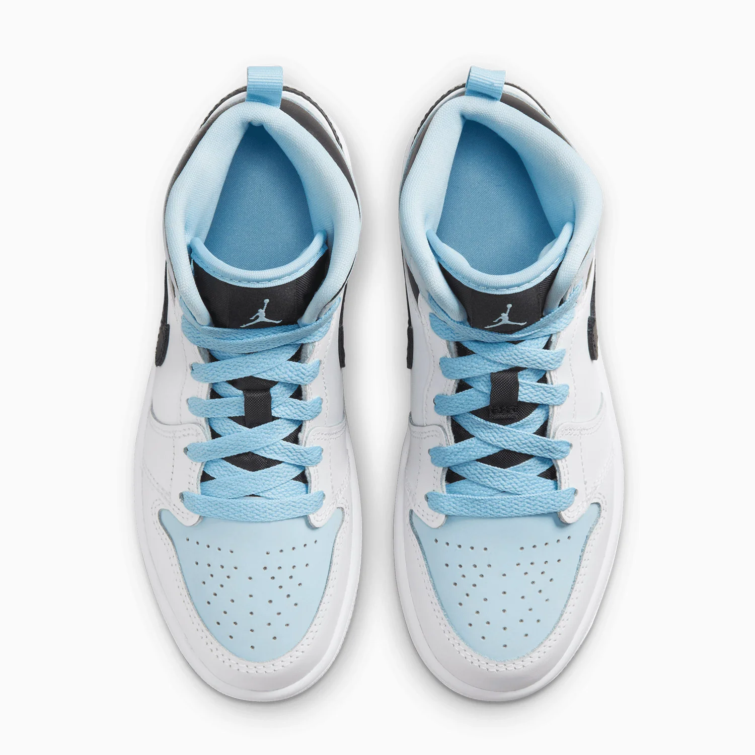 Kid's Air Jordan 1 Mid SE "Ice Blue" Pre School - Image 5