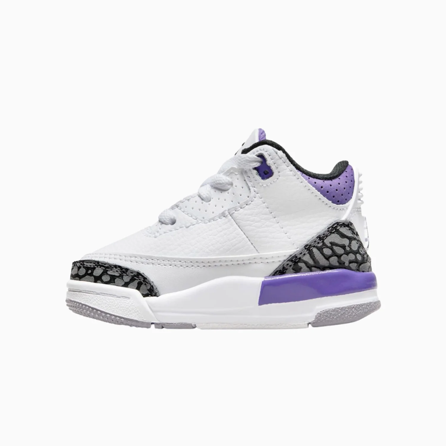 Kid's Jordan 3 Retro "Court Purple" Toddlers - Image 3