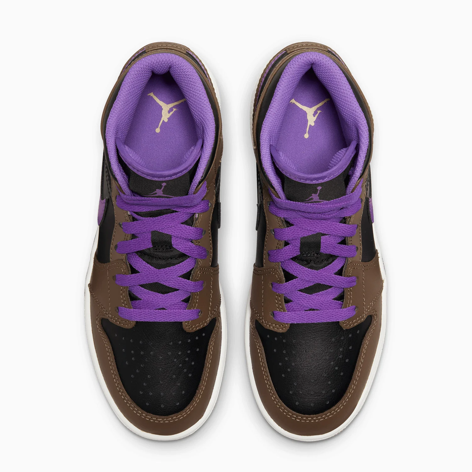 Kid's Air Jordan 1 Mid "Purple Mocha" Grade School - Image 5