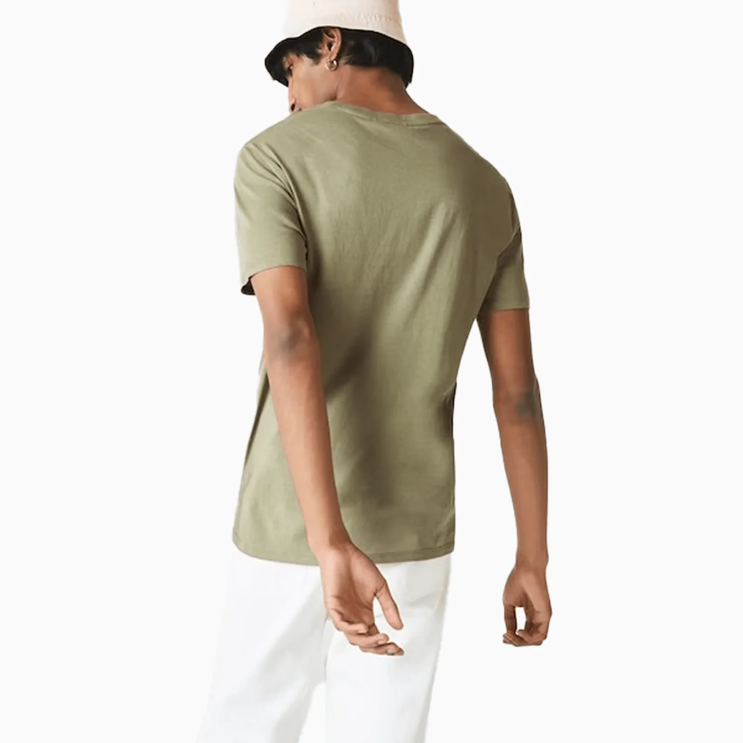 Men's V-Neck Pima Cotton Jersey T-Shirt - Image 3