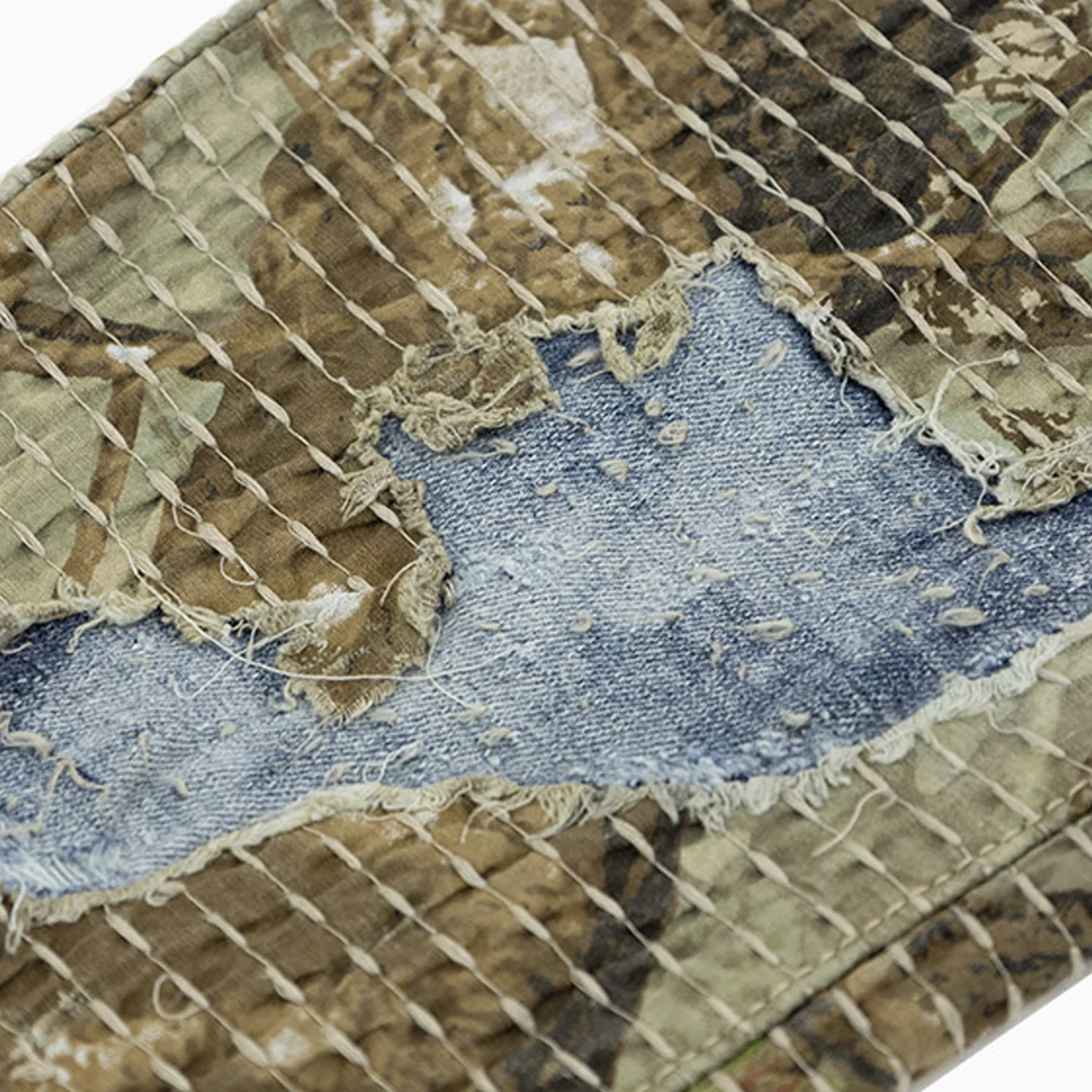 Men's Quilted Denim Jeans Pant - Image 3