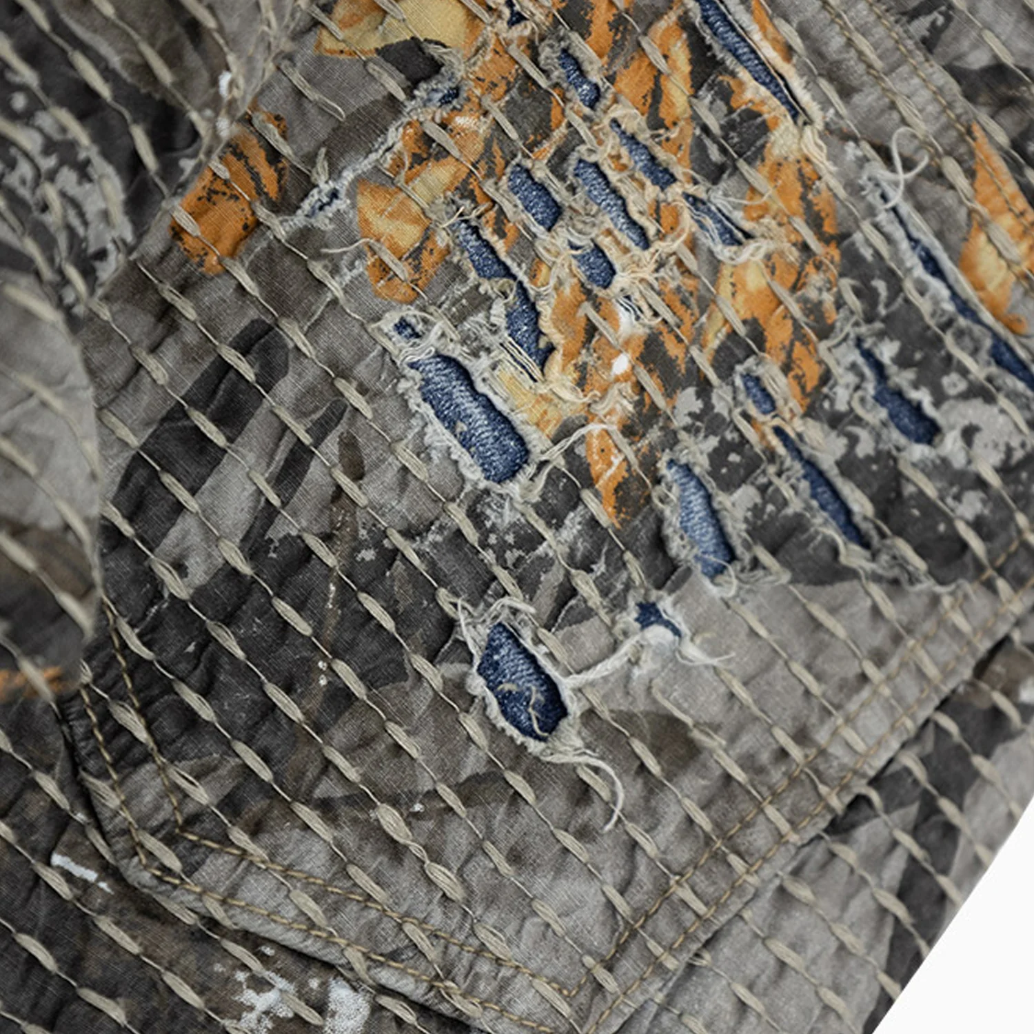 Men's Quilted Denim Jeans Pant - Image 3