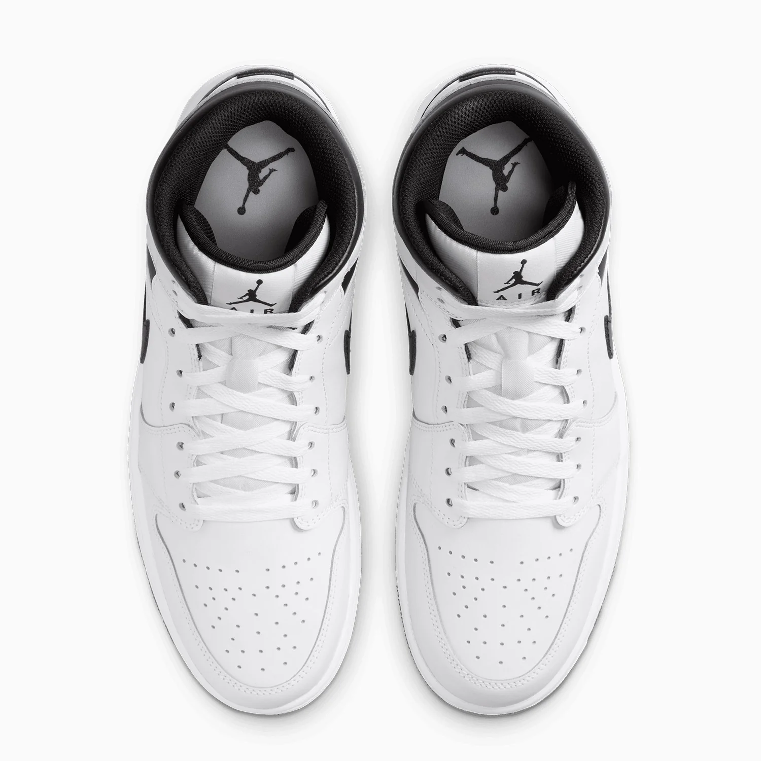 Men's Air Jordan 1 Mid "White Black" - Image 5