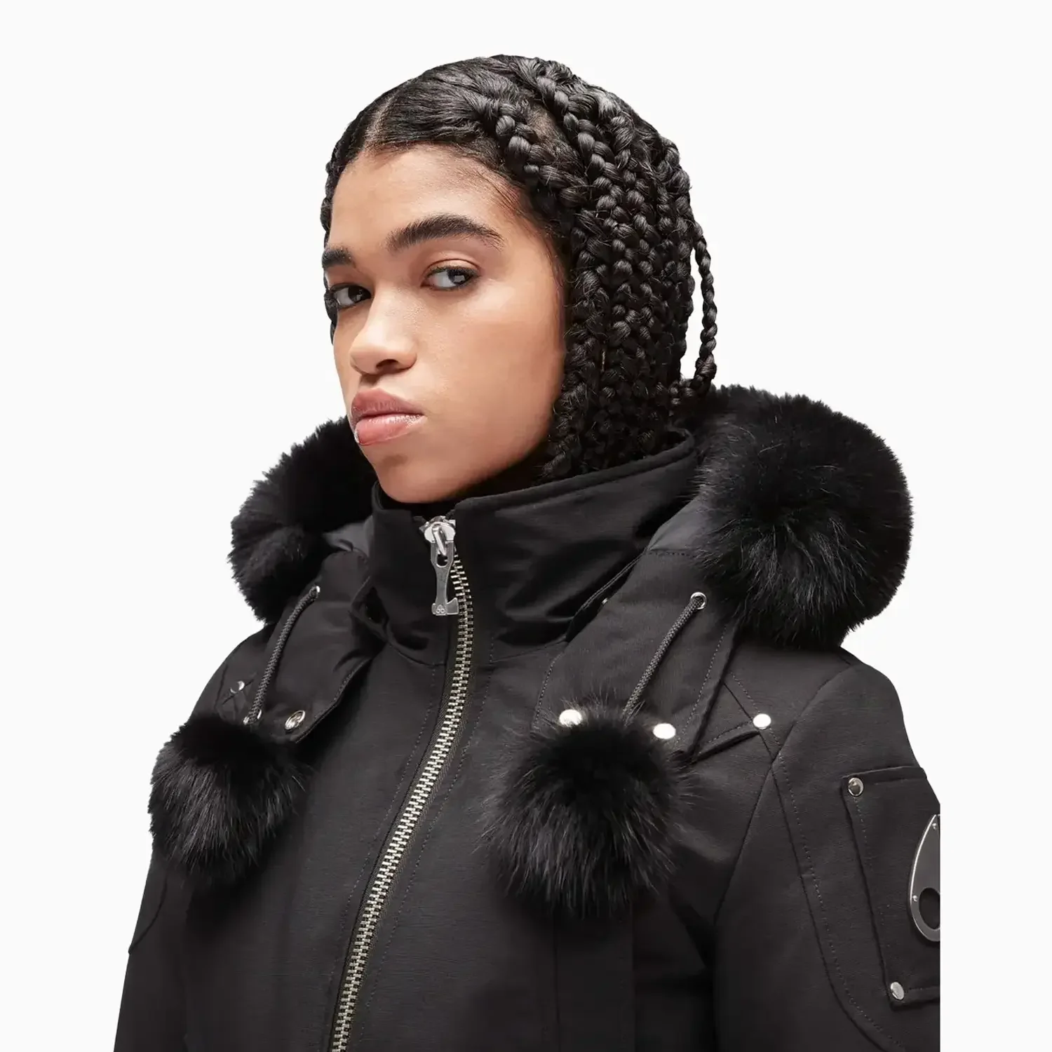 Women's Debbie Bomber Fur Jacket - Image 13