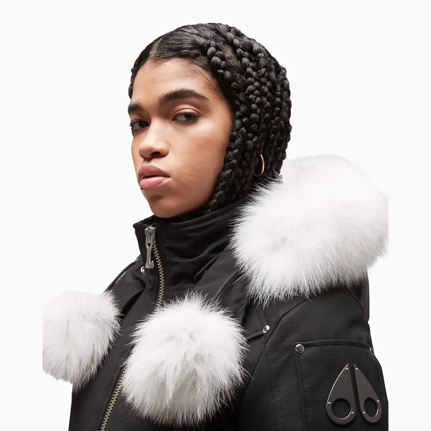 Women's Debbie Bomber Fur Jacket - Image 3