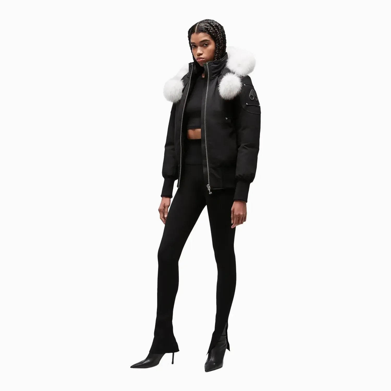 Women's Debbie Bomber Fur Jacket - Image 4