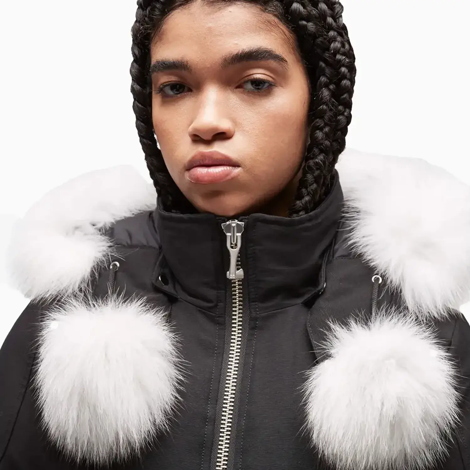 Women's Debbie Bomber Fur Jacket - Image 5