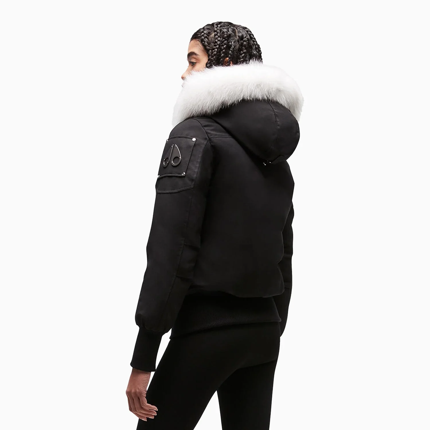 Women's Debbie Bomber Fur Jacket - Image 7