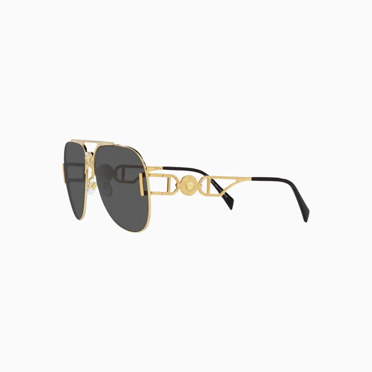 Versace Gold Dark Grey Sunglasses - Image 4